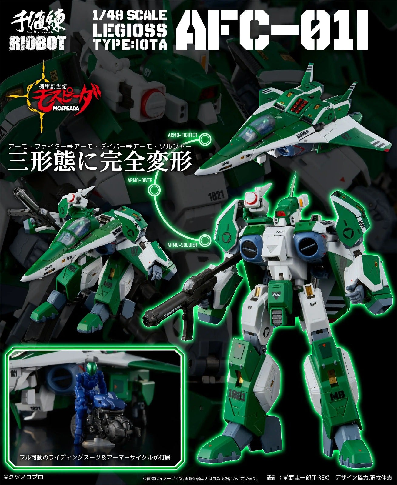 1/48 RIOBOT Genesis Climber MOSPEADA AFC-01I Legioss Iota