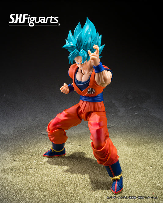 🔴 PREVENTA 🔴 🎭 S.H.FIGUARTS SUPER SAIYAN GOD SUPER SAIYAN SON GOKU BLUE POWER TRANSCENDING LIMITS