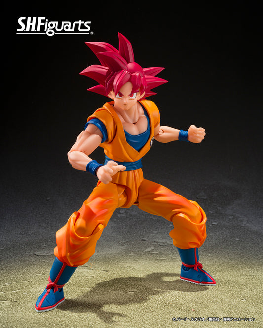 🔴 PREVENTA 🔴 🎭 S.H.FIGUARTS SUPER SAIYAN GOD SON GOKU GOD AURA