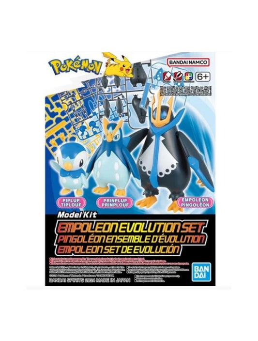 Pokemon Model Kit EMPOLEON EVOLUTION SET