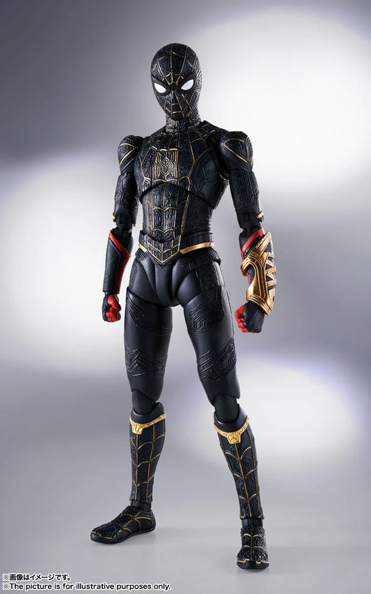 S.H.Figuarts -Spider-Man (Black & Gold Suit)(SPIDER-MAN: No Way Home) Special Set-