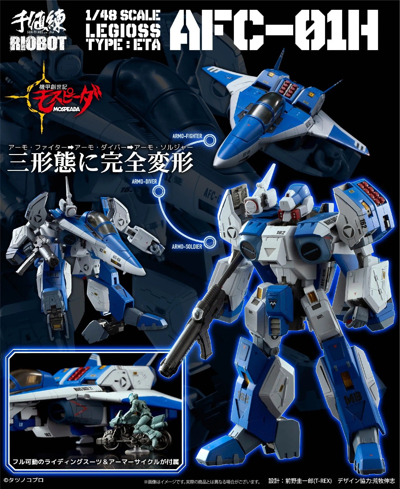 1/48 RIOBOT Genesis Climber MOSPEADA AFC-01H Legioss Type ETA (Reissue)